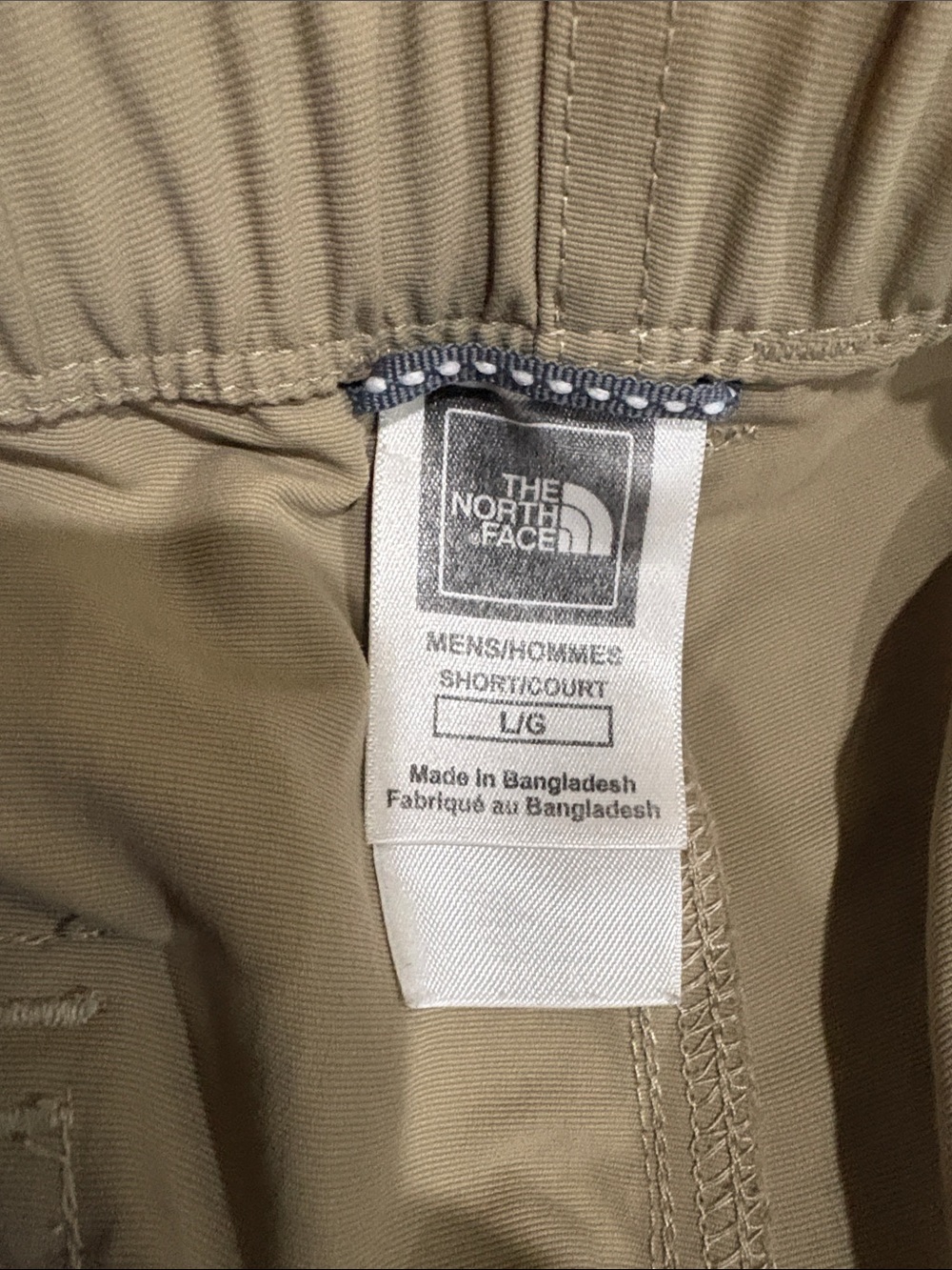 Men's North Face hiking pants tan. Convertible. Large short 29” inseam - Picture 7 of 13